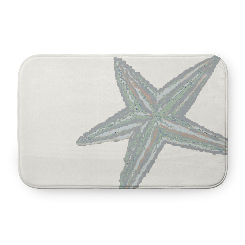 Tapis de bain Beach, L 17 po x L 24 po, gris