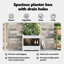 Garden Planter Steel Outdoor Container Modern Decor Terrace Stylish Pot-597376561-597376574