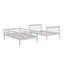 Lit superposé double sur lit double pour chambre à coucher, équipé d'un tiroir, d'un rangement et d'un garde-corps sur l'escalier-2142315217