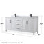 Ensemble de meuble-lavabo double 80 po Daria-97905710-97905716