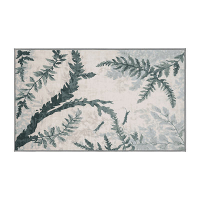 Tapis gris lavable à la machine