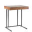 Table à tirer, tiroir en bois massif, base en métal, table basse moderne, table basse-608915675
