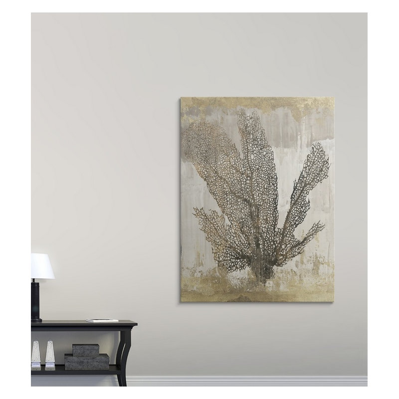 « i », impression Coral Splendor, H 48 po x l 36 po x P 1,5 po, Toile