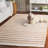 Natural Fiber 561 Jacquard Performance Striped Rug-706695675