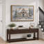 «Christmas Cottage Snowy House», art du salon, impression sur toile encadrée-132862961-132862962