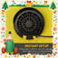 Train gonflable avec le père Noël (vert)