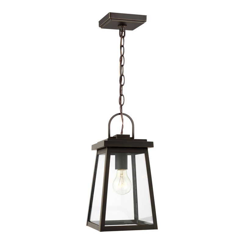 Lanterne suspendue d'extérieur 14,25 po Mclean, Bronze antique, Non