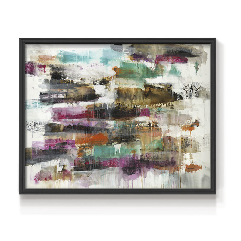 Inertia #3 -Framed Print - Restickable, 22" H x 28" W, Black
