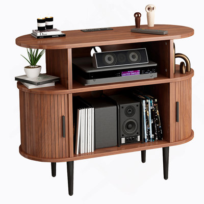 TV Stand With Charging Station And USB Ports For Bedroom, Living Room