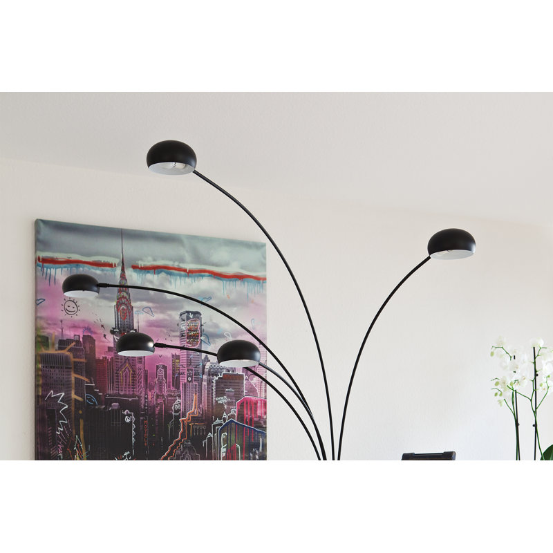 Aliya 205cm Novelty Floor Lamp, Black