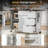 54.5" Farmhouse Kitchen Island with Power Outlet, Kitchen Storage Island with Internal Storage Rack, Drop Leaf, Spice Rack, Rolling Kitchen Cart on Wheels, for Home, Kitchen and Dining Room-1575460210