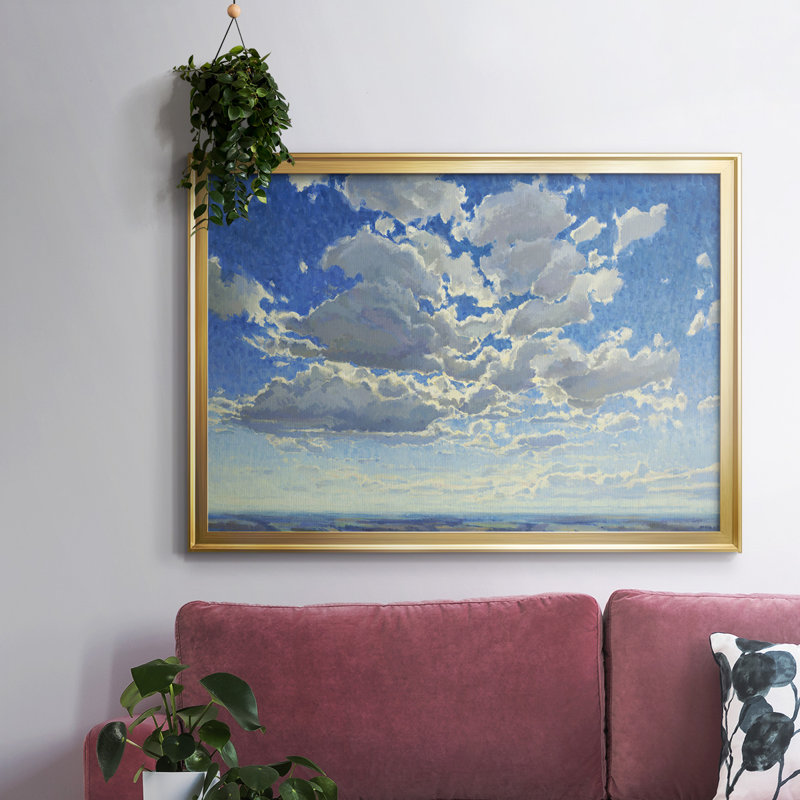 Cloudscape, reproduction d'art sur toile, H 26 po x l 38 po x P 1,5 po, Or