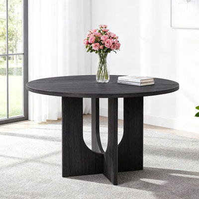 Table de salle à manger moderne pour 4 personnes, table de salle à manger ronde pour cuisine, salle à manger, salon