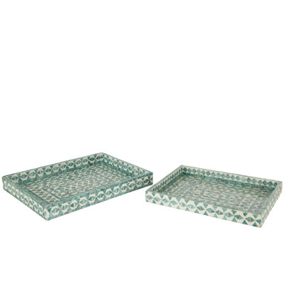 Aaira Bamboo Tray - Set of 2