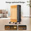 VonHaus 2000W Electric Radiator Space Heater with Adjustable Thermostat
