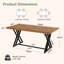 Dining Table with Steel Base