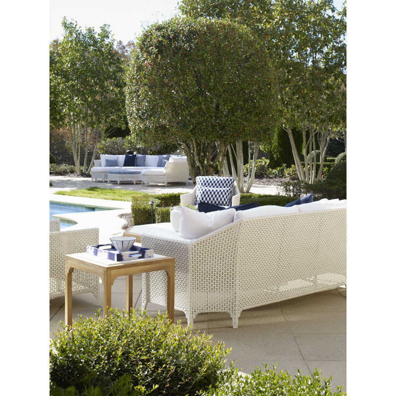 Tangier Outdoor Square Teak Side Table