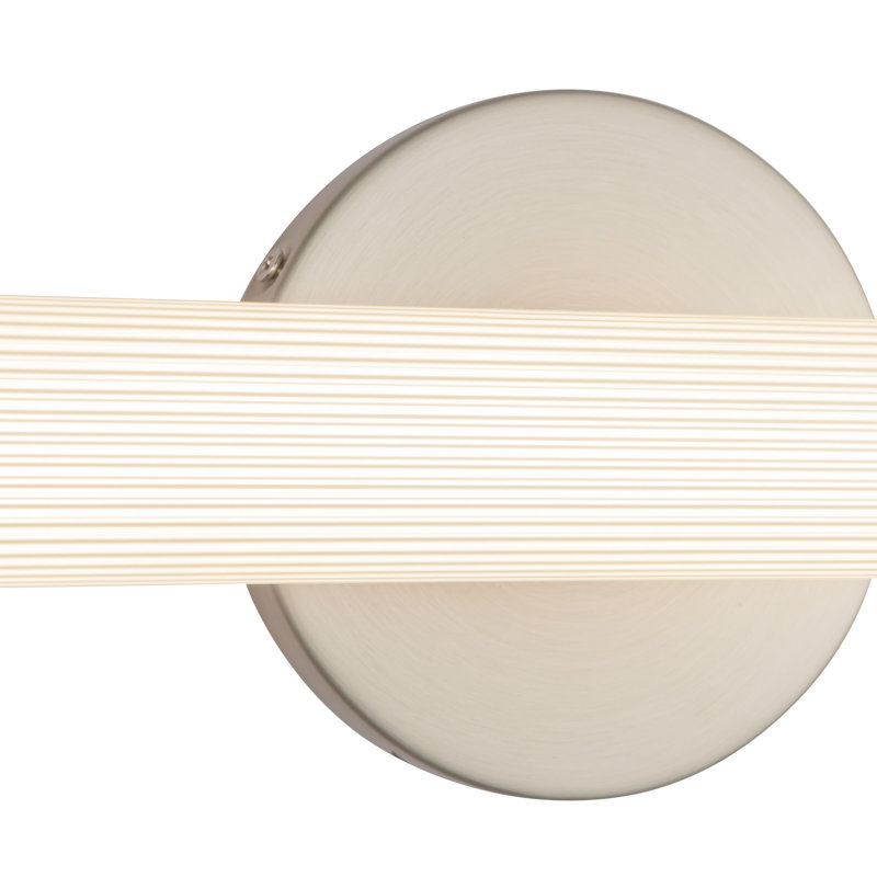 Vire 30-in Black dimmable LED Wall Sconce, Nickel