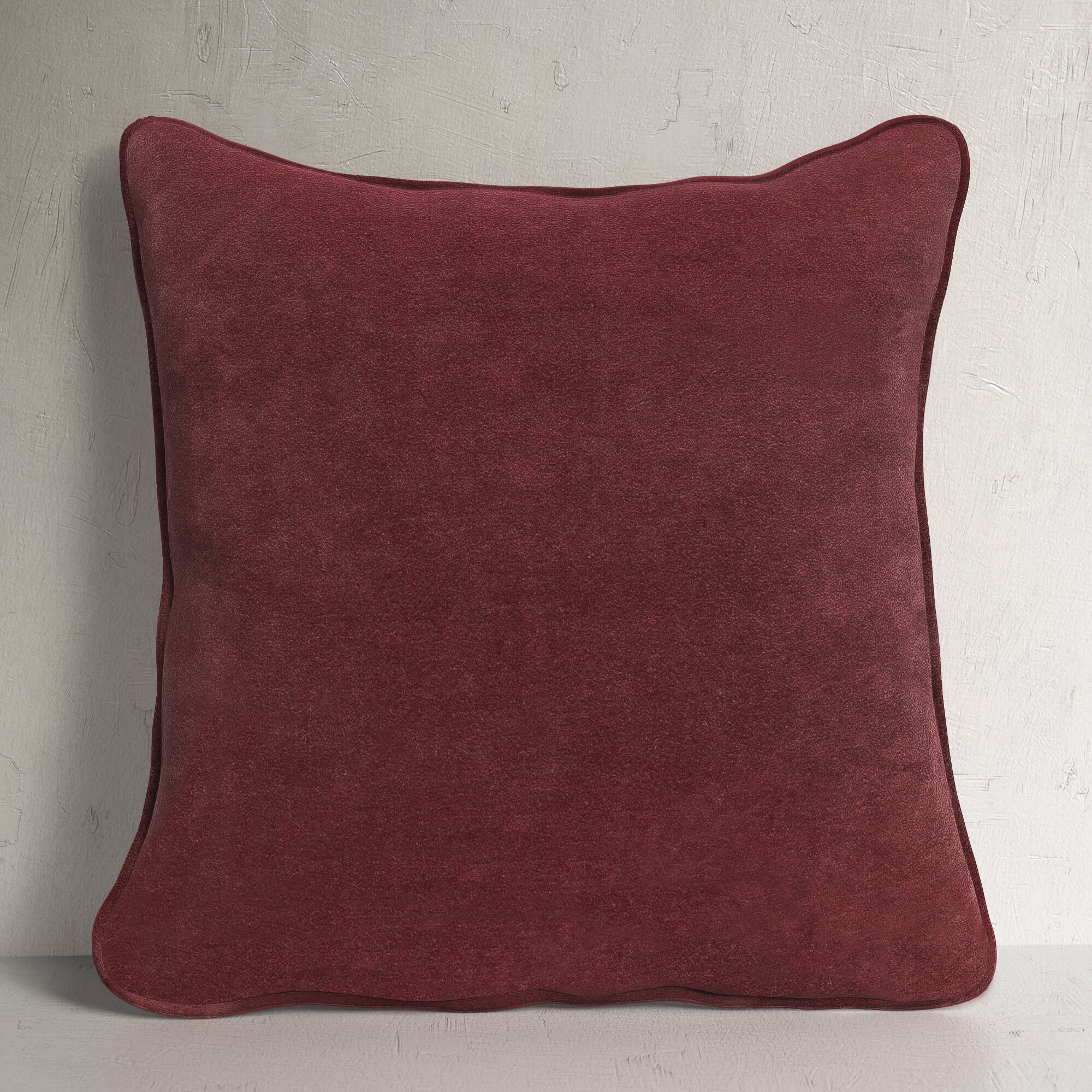 Safflower Ally Cotton Throw Pillow, Burgundy, Pillow Cover Only - No Insert