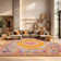 Tapis orange / fuchsia Christa Southwestern