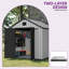 Remise de rangement extérieure 8 x 10 pi avec porte verrouillable