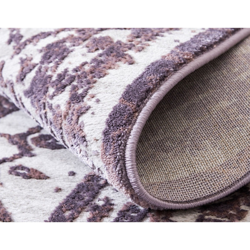 Tapis lilas Glencoe, Rectangulaire 10 pi 4 po x 14 pi