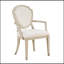 Ensemble de 2 fauteuils contemporains en bois de chêne clair revêtus de chêne clair pour la salle à manger et la cuisine