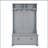 Modern Classic Hall Tree with Shoe Rack Bench and Coat Hooks for Hanging Storage, Entryway Bench with Open Shelves and Shoe Cabinets 40.16"W*18.58"D*64.17"H GRAY