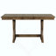 Ensemble de table de salle à manger Mid-Century en bois massif 7 pièces avec tables rembourrées et rallonge