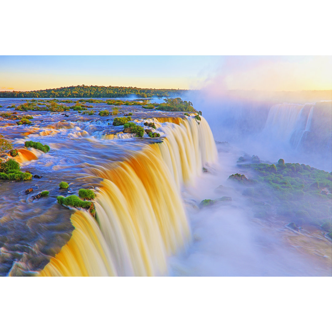 Beeindruckende Iguacu-Fälle von Agustavop - Leinwandbild