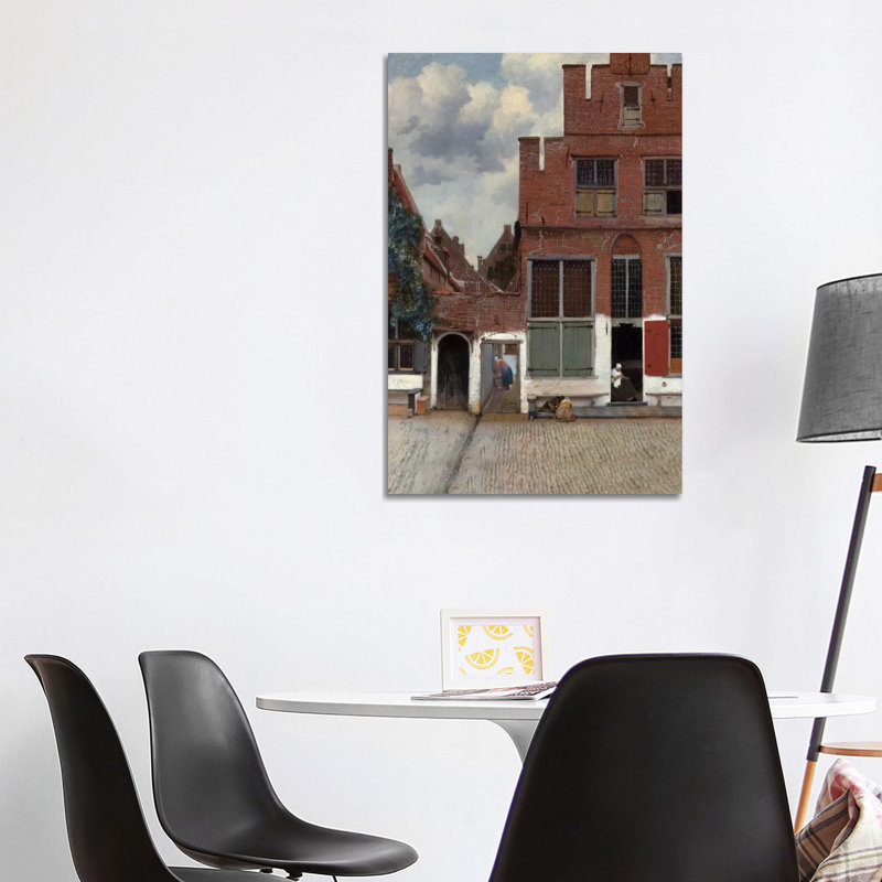 Street In Delft by Johannes Vermeer - Wrapped Canvas Print, 101.6 cm H x 66.04 cm W x 1.91 cm D