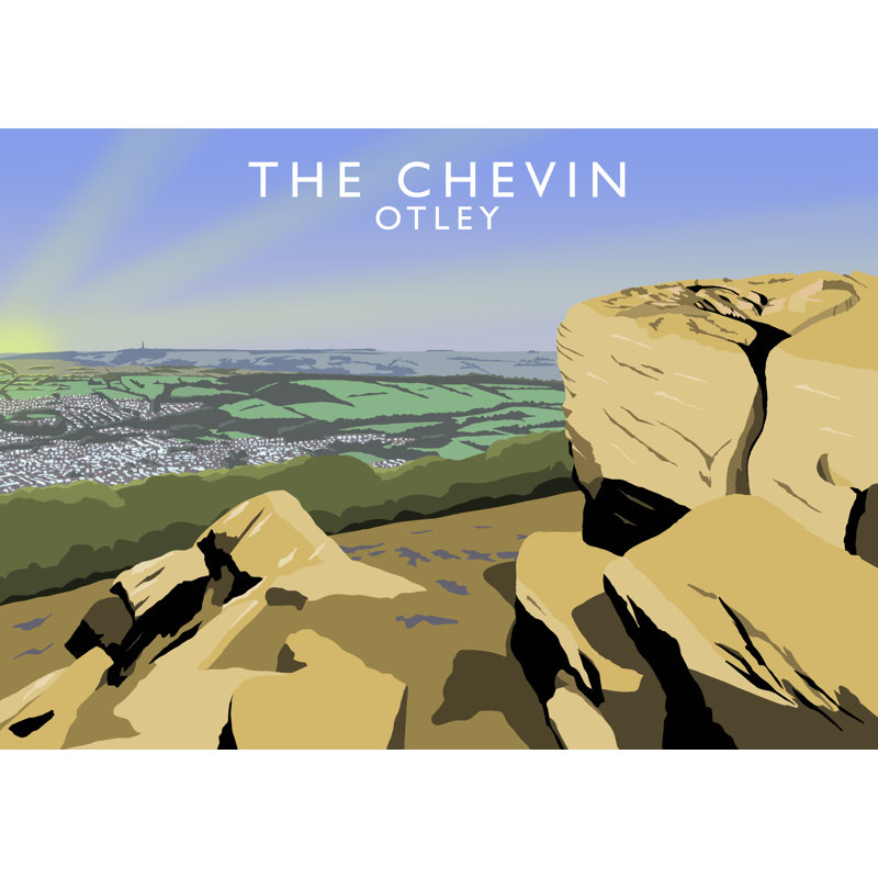 'The Chevin' by Richard O'Neil - Print, No Frame, 30 cm H x 40 cm W x 1 cm D