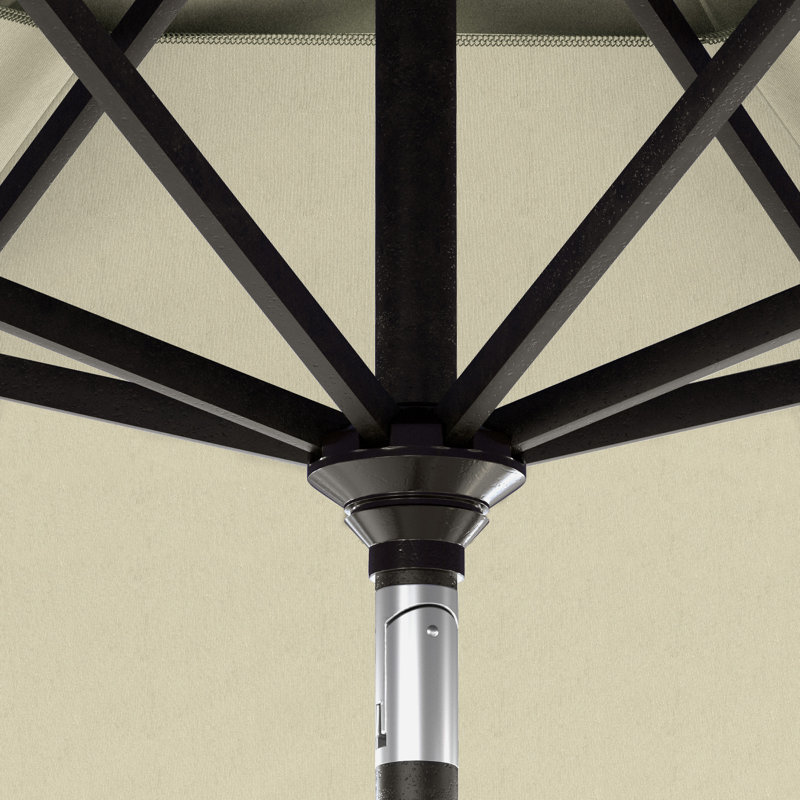 Parasol en bronze 11 pi avec manivelle en aluminium beige Pacifica, Beige Pacifica