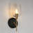 Adelgunde Modern Blcak Brass Wall Sconce