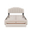 Grand lit plateforme tapissier en molleton avec tiroirs-1359195275