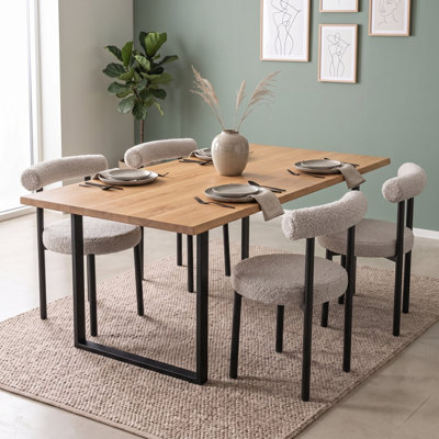 Contemporary Chic Upholstered Dining Chairs