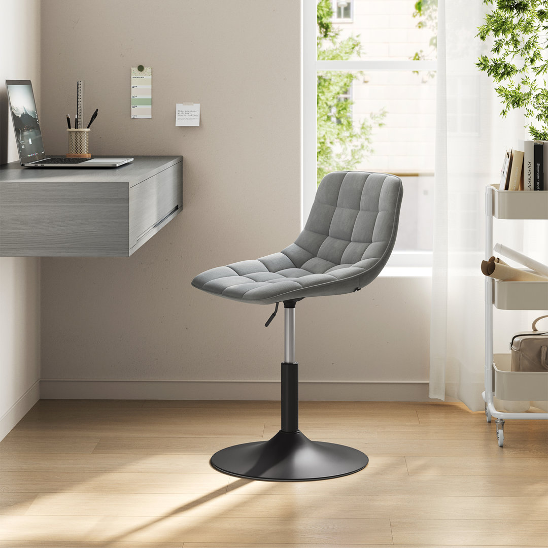 Tarquin Swivel Upholstered Adjustable Height Counter Stool