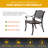 Decklan 5 - Person Patio Dining Set Round Table with Cushions Included