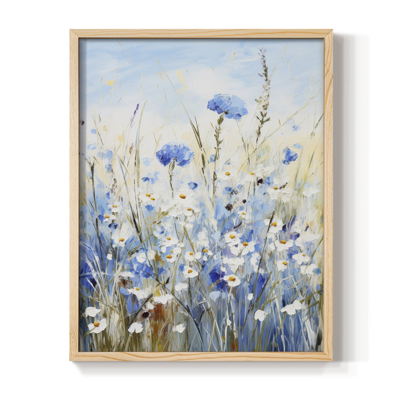Impression encadrée FLORAL Series IV - bois massif