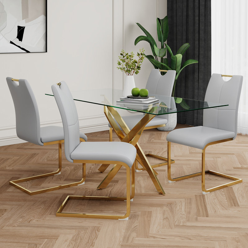 Table en verre de style moderne