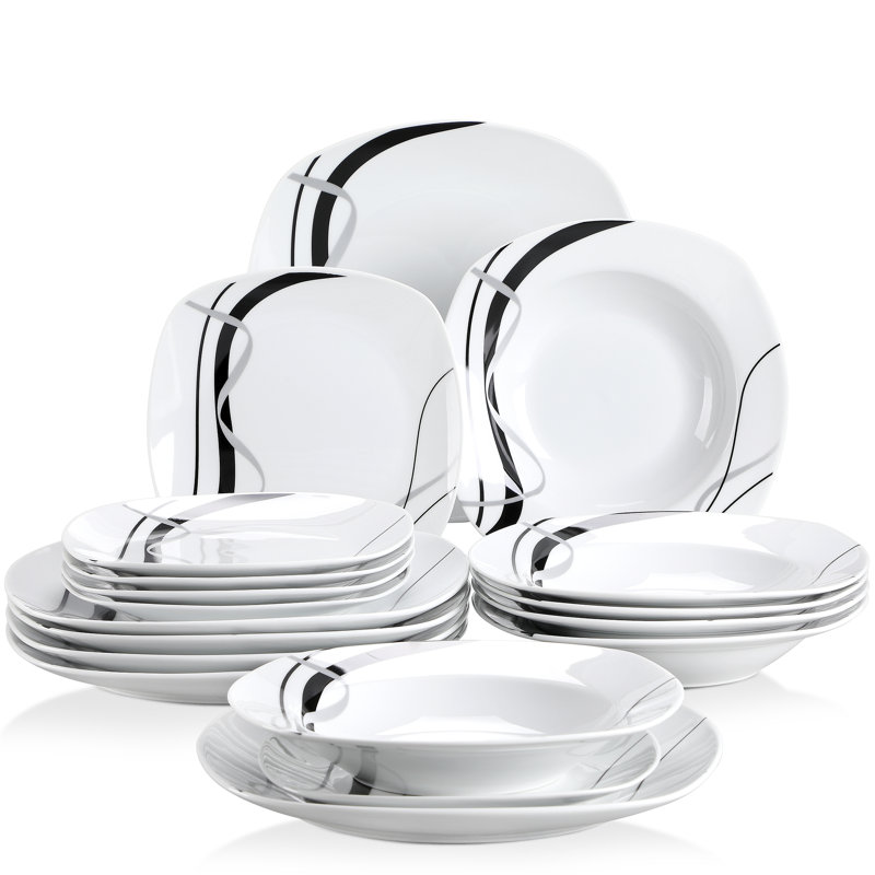 18 Piece Dinnerware Set, Service for 6 