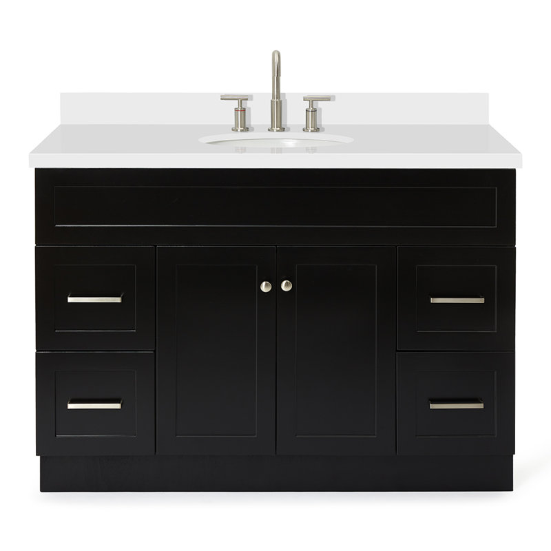Ensemble de meuble-lavabo simple 49 po Abell, Noir