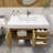 Mariyon 35.4 " W Wall Mounted Wall Mounted 1 Single Vanity Bathroom Vanity With Acrylic Top-1149022443
