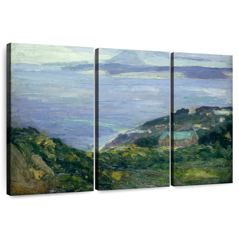 Paysage côtier de Syd, France, H 24 po x l 38 po