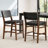 Egremont Pu Leather Rubberwood Counter Stools-985845065