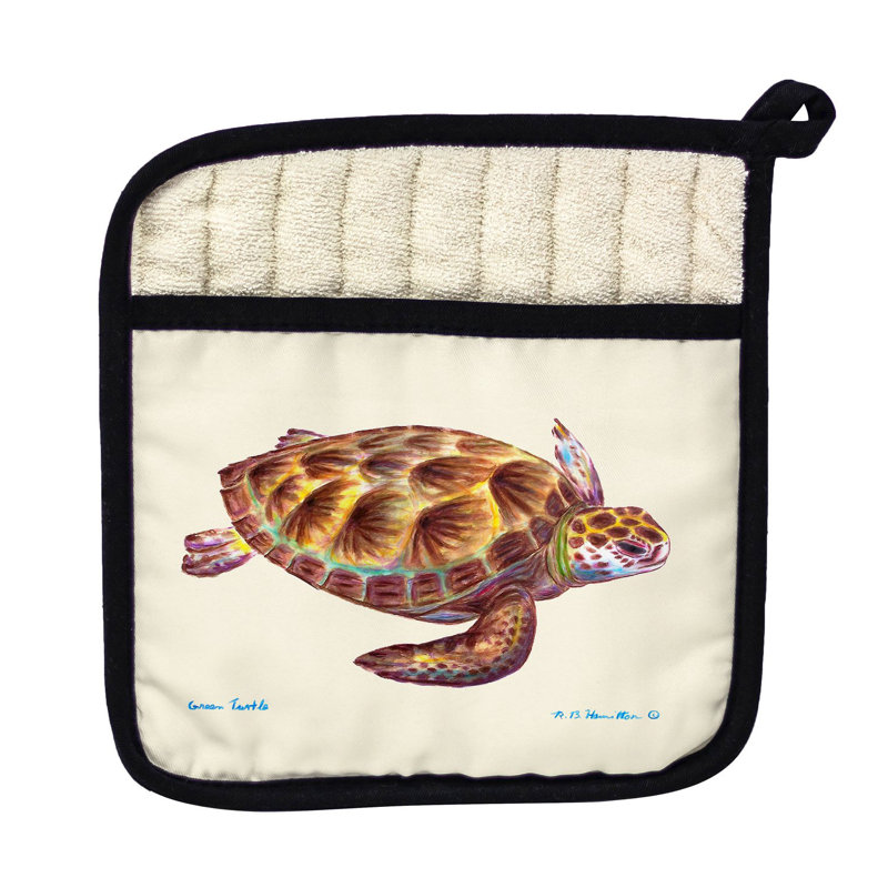 Betsy Drake Interiors Cotton Potholder, Cream