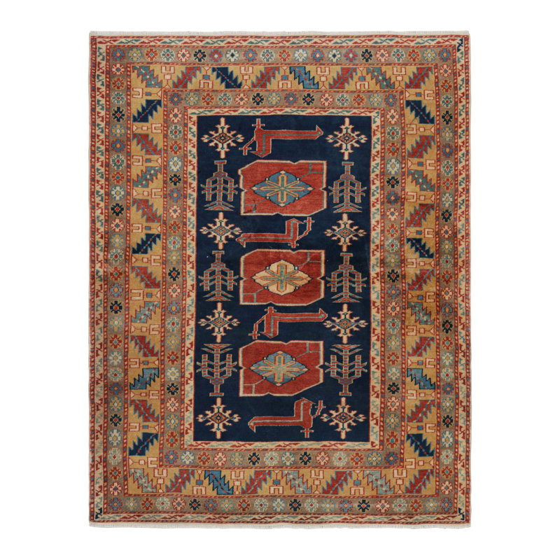 One-of-a-Kind 3'10”x5'1” Hand Knotted Area Rug