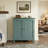 23.6" Storage Cabinet with Adjustable Shelves, Freestanding Sideboard Cabinet with MDF Material, Suitable for Kitchen, Bathroom, Living Room, Dining Room, Teal-124978078