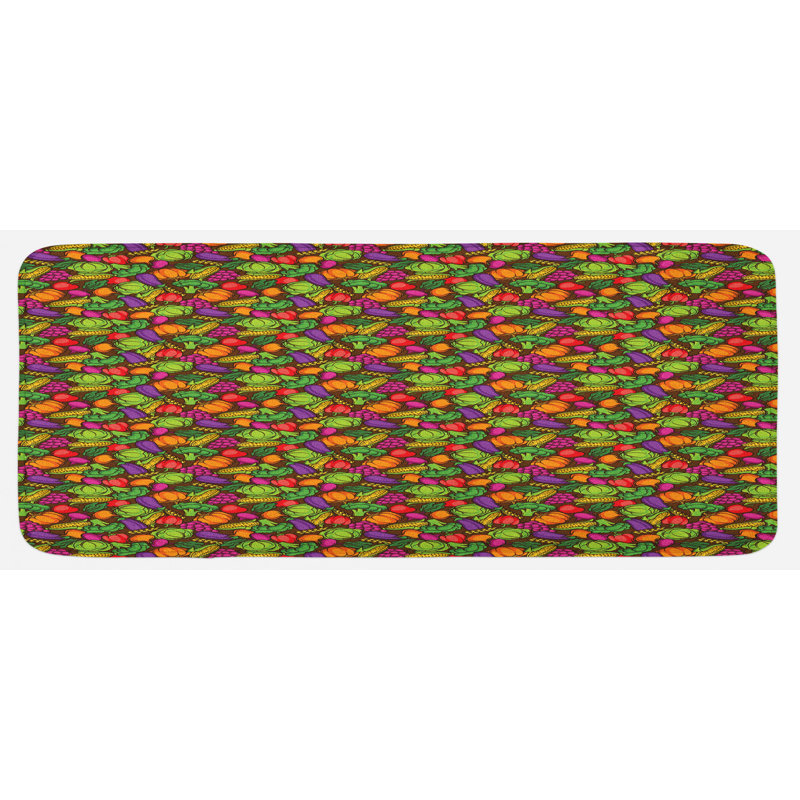 Tapis de cuisine legumes