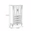 Armoire d'appoint à deux portes avec rangement réglable
